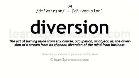 diversion pronunciation